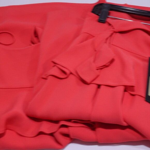 Rachel Zoe Cold Shoulder Empire Ruffle Bridget Dress Pink 6 and 4 NWT 345 - Picture 7 of 16